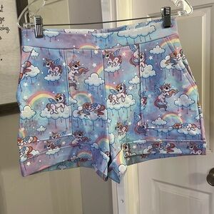 BlackMilk So Cute I Could Puke cuffed shorts size medium like new
